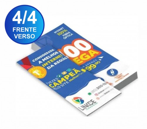 Panfleto Couche 90gr - Frente verso 9x20 - 2500un