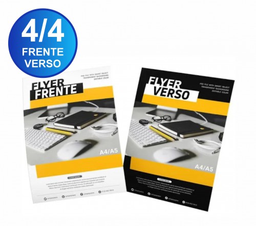 Panfleto Couche 90gr - Frente verso - 10x14 - 5000un