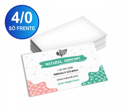 CARTÃO DE VISITA 100 FRENTE