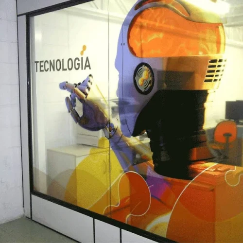 Adesivo Transparente Impresso Brilho - Solvente